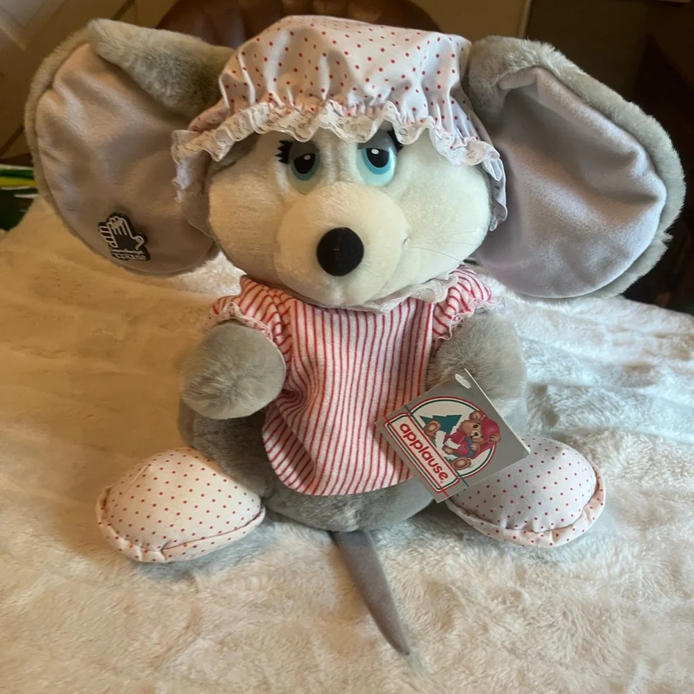 NWT Vintage 1988 Applause Sugarplum Holly 12” Christmas Decor Stuffed Plush Toy